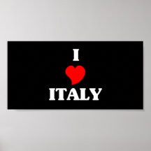 I Love Italy Poster