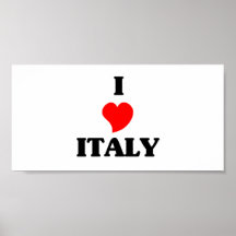 I Love Italy Print