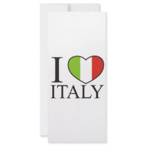 I Love Italy rack cards by EthnoShirts I Love Italy rack cards