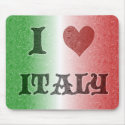 I Love Italy Vintage Flag Mousepad by biscottimafia I Love Italy Vintage Flag Mousepad