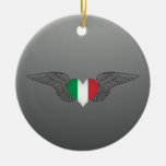 I Love Italy -wings Christmas Ornament