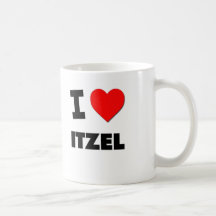 I Love Itzel Coffee Mugs