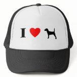 I Love Jack Russell Terriers Hat