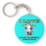 I Love Jack Russell Terriers Keychain.