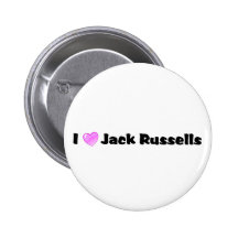 I Love Jack  Russells Buttons