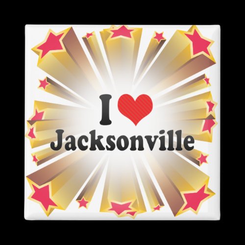 I Love Jacksonville Magnet