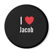 I love Jacob magnets by funnycustomtshirts I love Jacob magnets