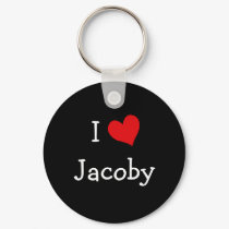 I Love Jacoby keychains by definingyou I Love Jacoby keychains