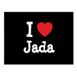 I love Jada heart T-Shirt Post Cards