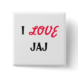 I, LOVE, JAJ buttons