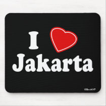 I Love Jakarta mousepads