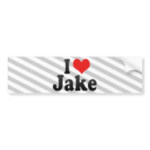 I Love Jake Bumper Sticker