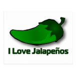 I Love Jalapenos Post Cards