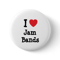 I love Jam Bands heart custom personalized buttons by funnycustomtshirts I love Jam Bands heart custom personalized buttons