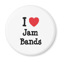I love Jam Bands heart custom personalized magnets by funnycustomtshirts I love Jam Bands heart custom personalized magnets