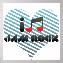 I Love Jam Rock Print