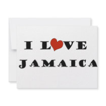 I Love Jamaica invitations