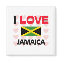 I Love Jamaica magnets by tshirtshirts I Love Jamaica magnets