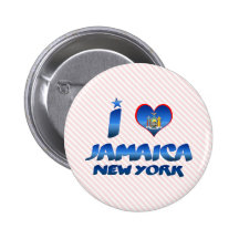 I love Jamaica, New York Buttons