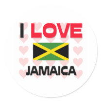 I Love Jamaica stickers