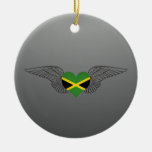 I Love Jamaica -wings Ornament