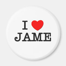 I Love Jame Magnets