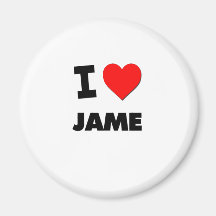 I love Jame Magnets