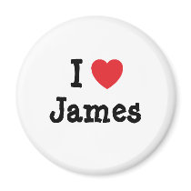 I love James heart T-Shirt Magnet