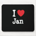 I love Jan heart T-Shirt mousepads