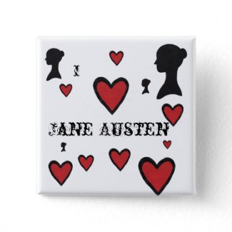 I love Jane Austen Buttons
