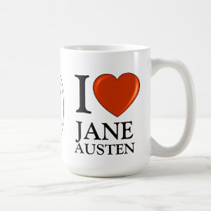 I love Jane Austen Heart Coffee Mug