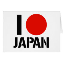 I LOVE JAPAN GREETING CARDS