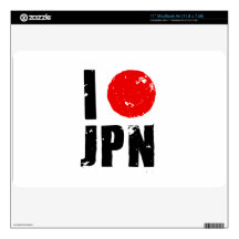 I Love Japan (I Love JPN) Skins For MacBook