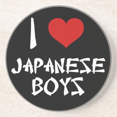 I Love Japanese Boys coasters