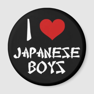 I Love Japanese Boys magnets