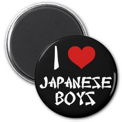 I Love Japanese Boys Magnets