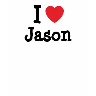 I love Jason heart T-Shirt shirt