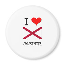 I Love JASPER Alabama magnets