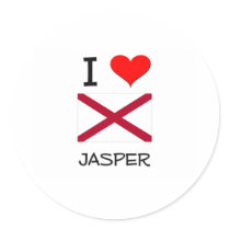 I Love JASPER Alabama stickers