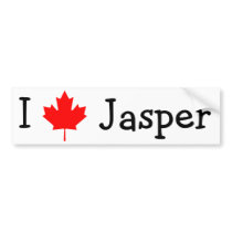 I Love Jasper bumper stickers