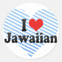 I Love Jawaiian Sticker