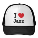 I love Jazz heart custom personalized Mesh Hat