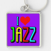 I love Jazz Key Chains