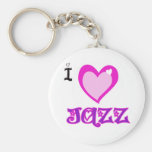I LOVE Jazz Key Chains