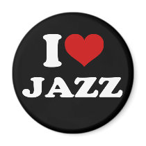 I Love Jazz Refrigerator Magnets