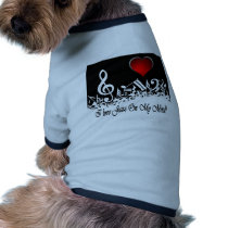 I Love jazz On My Mind City Scape Dog Tee