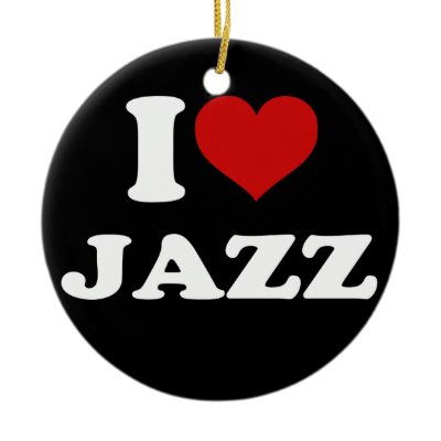 I Love Jazz ornaments