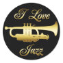 I LOVE JAZZ STICKERS