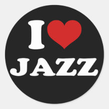 I Love Jazz Sticker