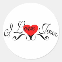 I Love Jazz Stickers